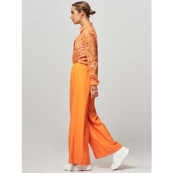 Forte Forte NWT Alen + On Lace in Tangerine Size 0 IT/ 2 US - Picture 1 of 12